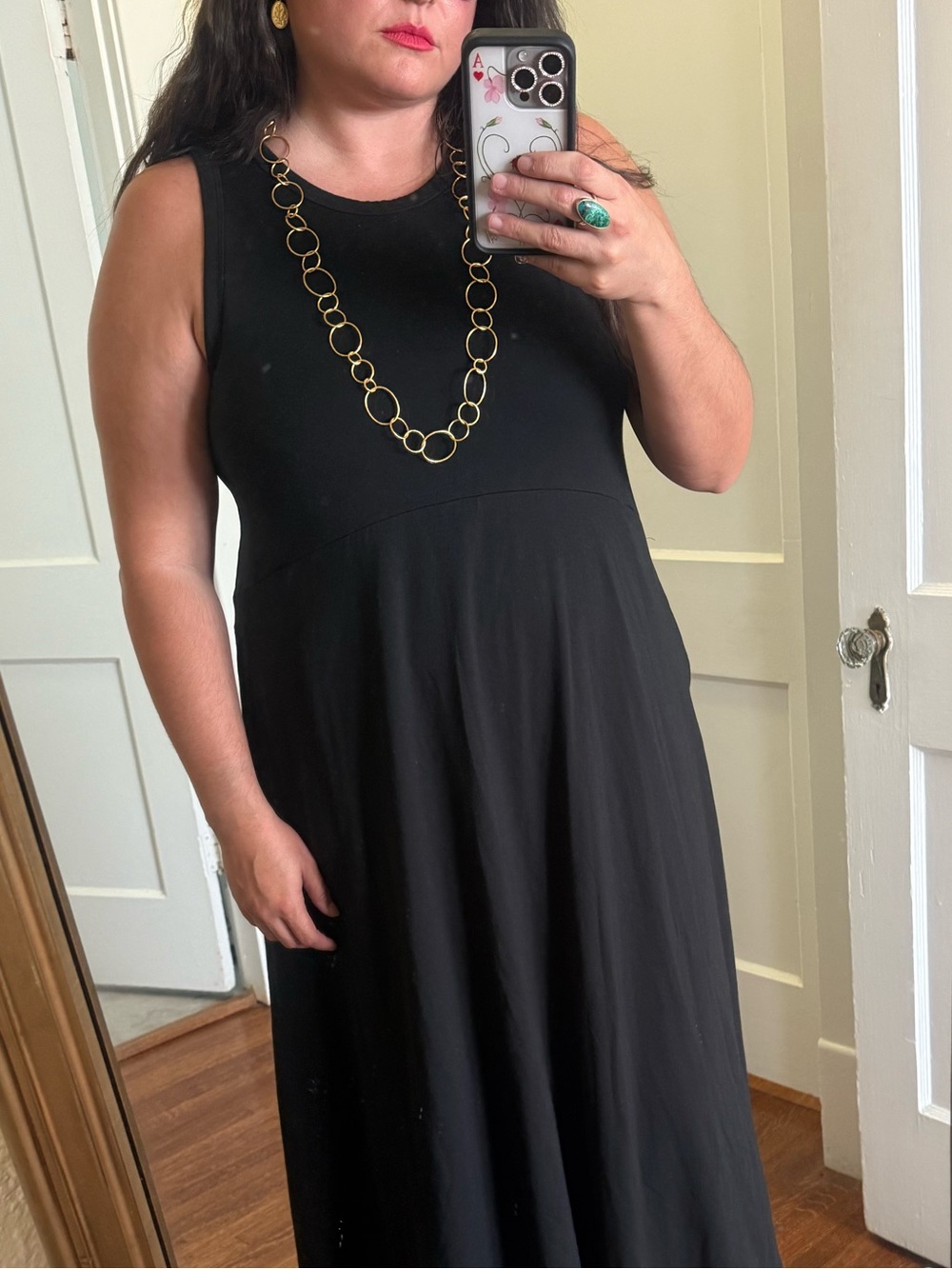 Julie Vos Long Gold Link Necklace - Statement Chain